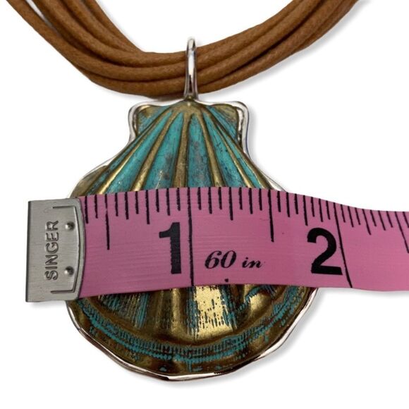 ST. THOMAS Seashell Multi Strand Cord Necklace - Picture 7 of 9